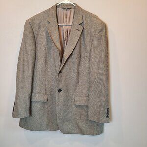 Pronto Uomo Platinum Blazer Suit Jacket Mens 46 Short Silk Wool Blend